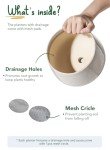 Set of 3 Minimalist Beige Ceramic Plant Pots
