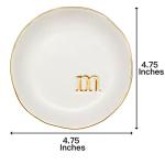 Ceramic Jewelry Tray - White Trinket Dish