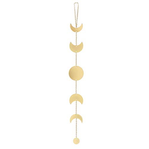 Gold Moon Phase Wall Hanging for Minimalist Decor