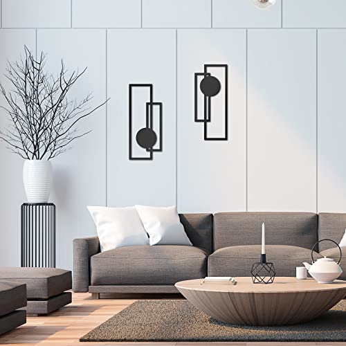 2-Piece Metal Abstract Wall Art Set