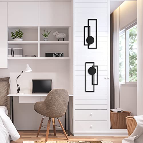 2-Piece Metal Abstract Wall Art Set