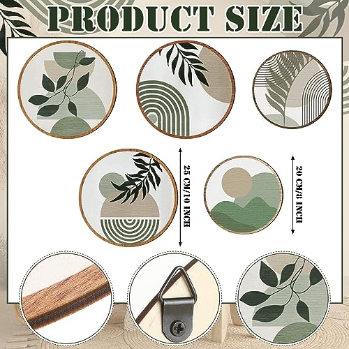 5-Piece Boho Wooden Wall Art Set