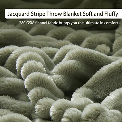 Sage Green Minimalist Throw Blanket, 50x60 inches