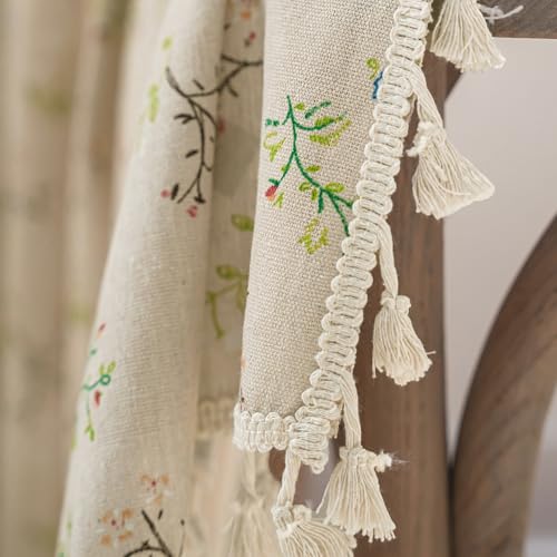 Bohemian Floral Semi-Blackout Window Curtain Panel