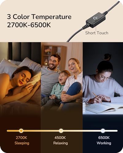 Minimalist LED Table Lamp with Dimmable Colors