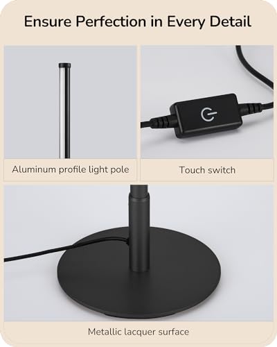 Minimalist LED Table Lamp with Dimmable Colors