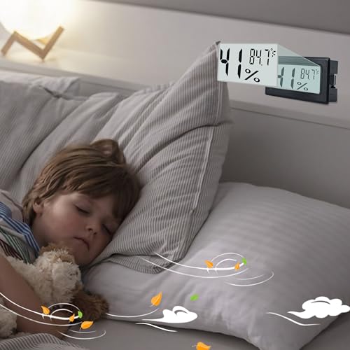 6-Pack Mini Digital Humidity Meters for Indoor Use