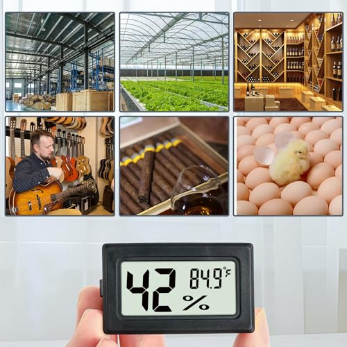 6-Pack Mini Digital Humidity Meters for Indoor Use