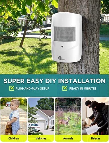 1byone 1000 FT Motion Sensor Alarm System
