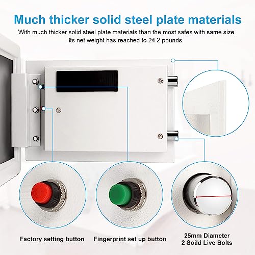 TIGERKING Biometric Fingerprint Home Security Safe
