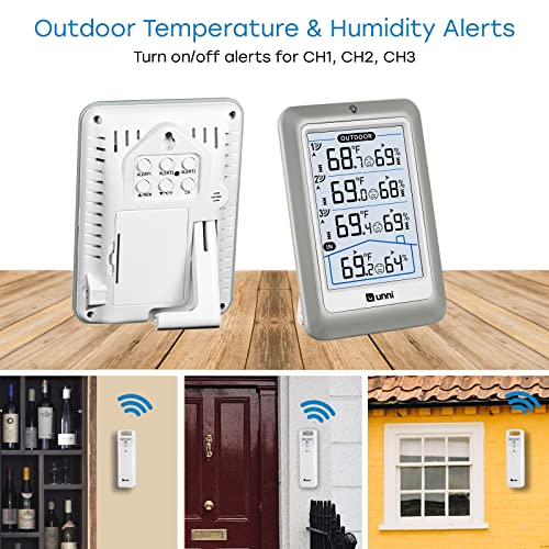 Wireless Indoor Outdoor Thermometer with Humidity Monitor