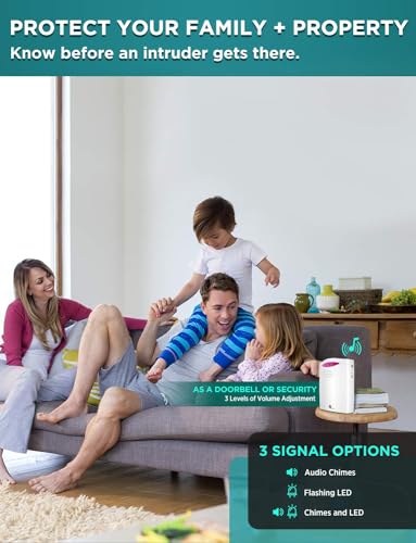 Wireless Driveway Alarm System with Motion Sensors