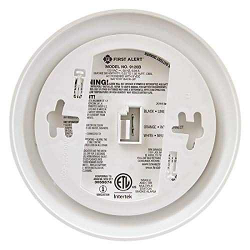 First Alert Hardwired Smoke Detector with Backup
