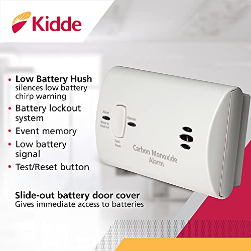 Kidde Battery Powered Carbon Monoxide Detector Alarm