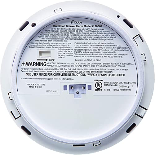 Kidde Hardwired Smoke Alarm with Battery Backup