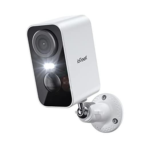 Wireless 2K Security Camera with Spotlight & Alarm