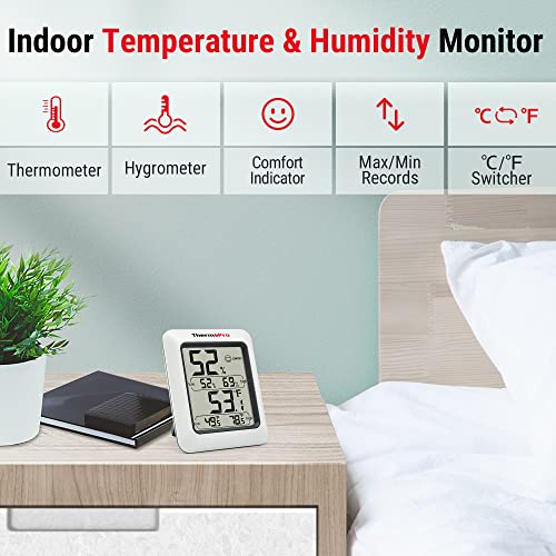 ThermoPro TP50 Digital Indoor Thermometer and Hygrometer