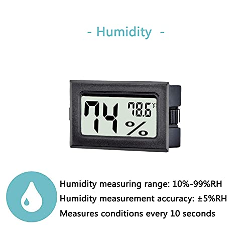 TASOGEN Mini Digital Temperature and Humidity Monitor