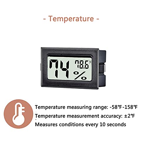 TASOGEN Mini Digital Temperature and Humidity Monitor