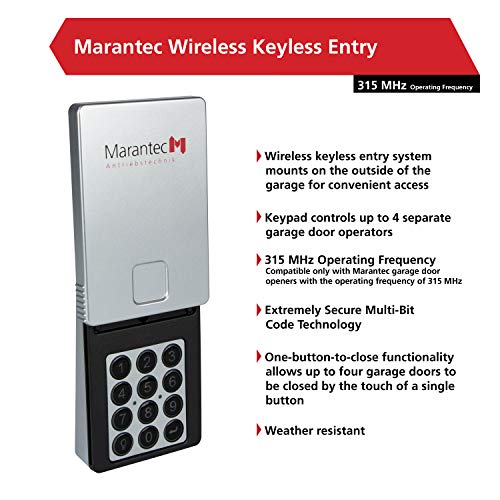 Marantec Wireless Keyless Garage Entry System