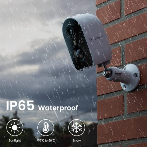 2K Wireless Outdoor Security Cameras with AI Spotlight