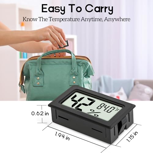 6-Pack Mini Digital Humidity Meters for Indoor Use