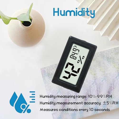 6-Pack Mini Digital Humidity Meters for Indoor Use