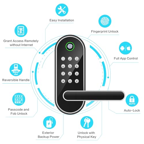 Fingerprint Smart Door Lock with Keyless Entry