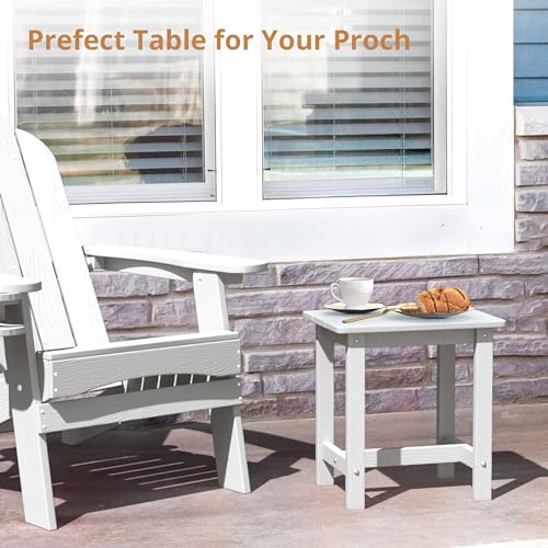 LUE BONA Outdoor Side Table, Small, Adirondack Style