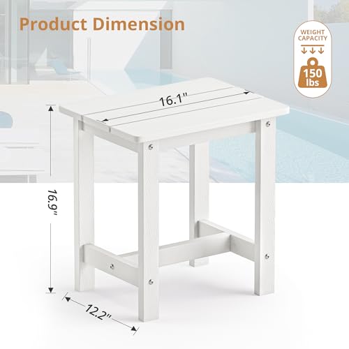 LUE BONA Outdoor Side Table, Small, Adirondack Style