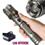 Tactical Rechargeable LED Flashlight Zoomable Torch