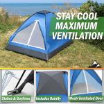 Lightweight 2 Person Camping Tent with Rain Fly