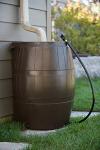 50-Gallon Flat-Back Rainwater Collection Barrel