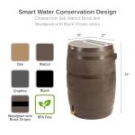 50-Gallon Rain Barrel with Brass Spigot