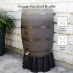 50-Gallon Rain Barrel with Brass Spigot