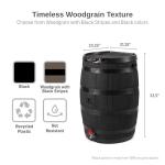 Eco-Friendly 55-Gallon Rain Barrel with Lid