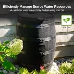Eco-Friendly 55-Gallon Rain Barrel with Lid