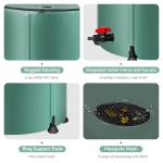 Portable 53 Gallon Collapsible Rain Barrel System