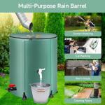 Portable 53 Gallon Collapsible Rain Barrel System