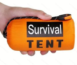 2-Person Emergency Survival Tent with Whistle