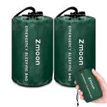 Zmoon Portable Waterproof Emergency Sleeping Bags (2 Pack)