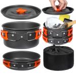 Compact REDCAMP Camping Cookware Mess Kit for Hiking