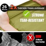 Compact 2-Person Emergency Survival Tent with Whistle