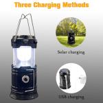 Collapsible Camping Lantern Set - Solar USB Rechargeable