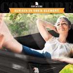 Covacure Double Camping Hammock with Tree Straps