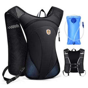Lightweight Hydration Backpack with 2L Water Bladder