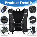 Lightweight Hydration Backpack with 2L Water Bladder