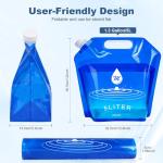 SOCATER 1.3 Gallon Foldable Water Container Bags
