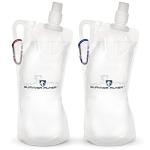 Collapsible 1L Water Bottles - BPA-Free, 2-Pack