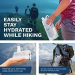 Collapsible 1L Water Bottles - BPA-Free, 2-Pack